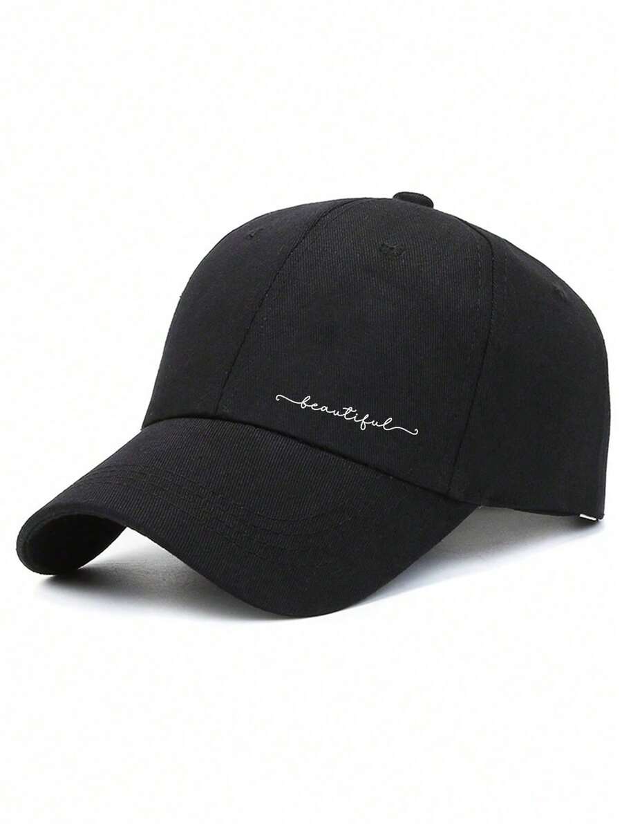 Verstellbare Baseballkappe mit "Schöne" Grafikdruck, Sonnenhut für den Außenbereich, geeignet für Frauen, unverzichtbares tägliches Pendler-Accessoire