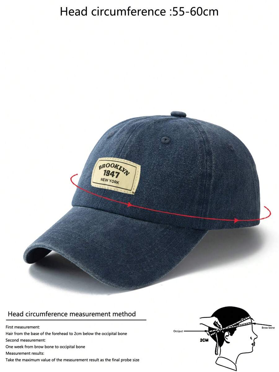 Männer Baseball Cap Mit Buchstaben Patch Dekor