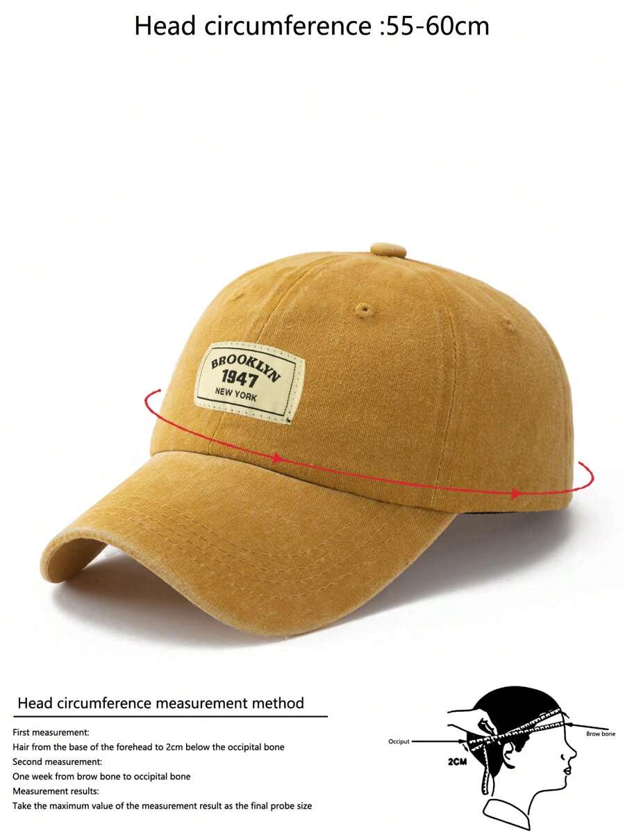 Männer Baseball Cap Mit Buchstaben Patch Dekor