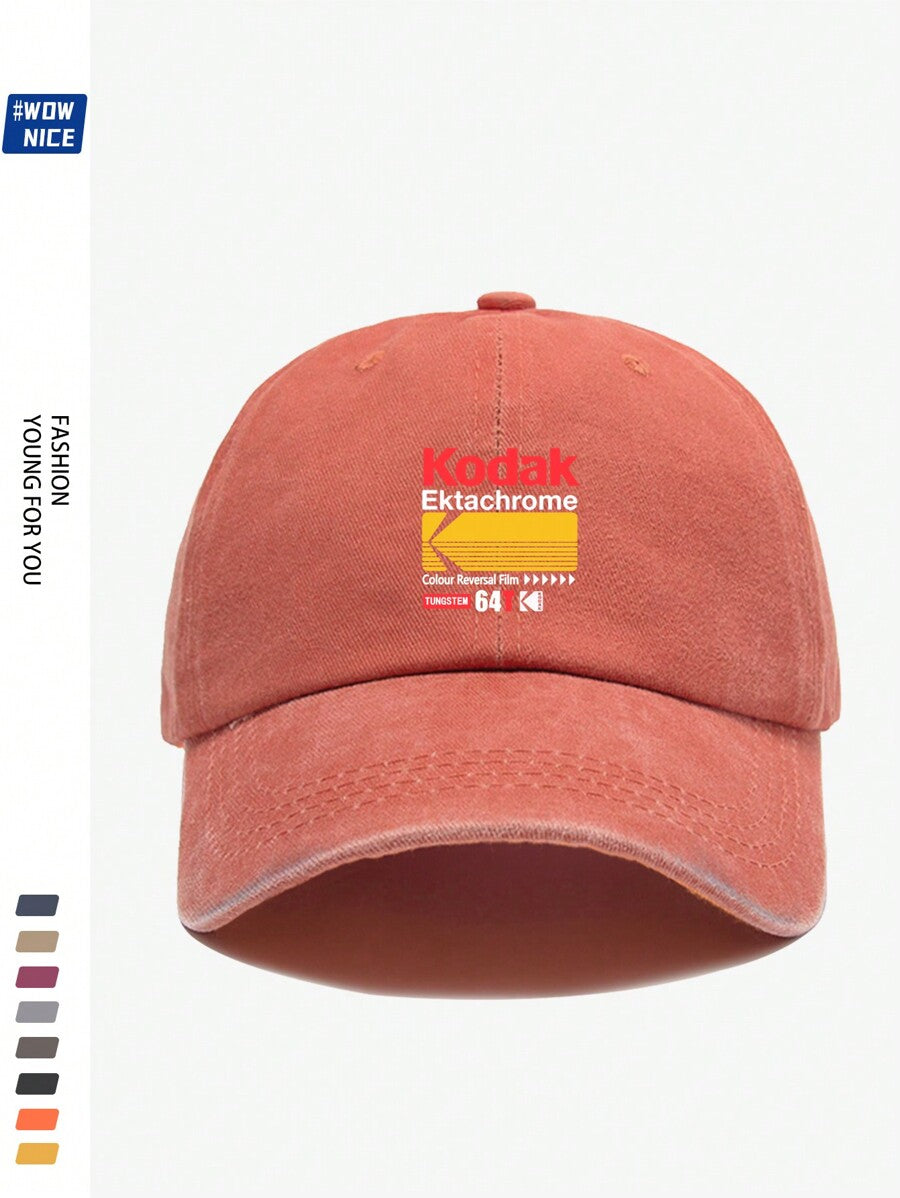 1 Stück Vintage koreanischer Stil SCHWARZE Filmprint Verstellbare Lässig Baseball Kappe, Unisex Retro Trucker Hut, weicher Schirm, das ganze Jahr über, geeignet für Lässig, Wandern, Fotografie, Geburtstage, Partys, Geschenke zu Feiertagen und Valentinstag
