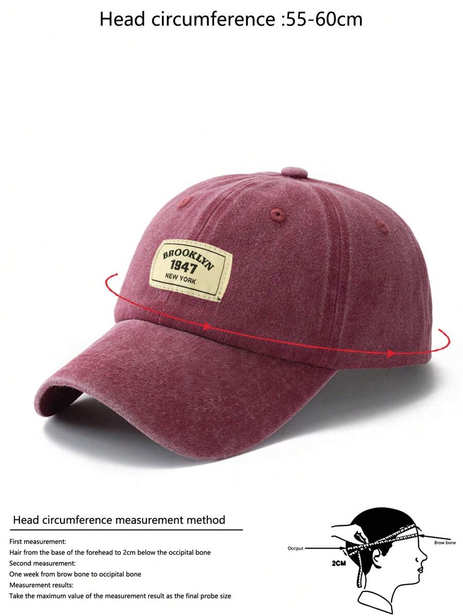 Männer Baseball Cap Mit Buchstaben Patch Dekor