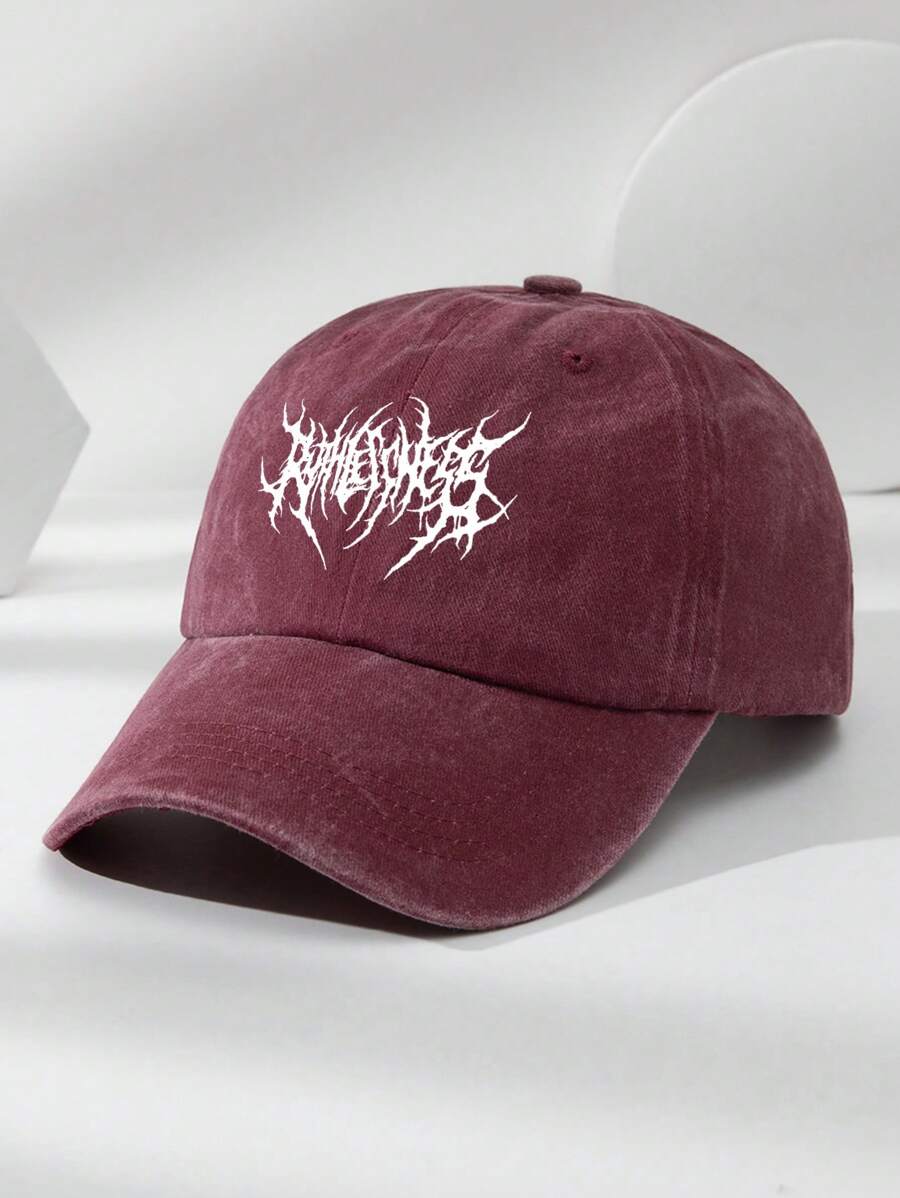 MAKEFGE 1 Stück Unisex Lässig Mode CALIFORNIA bestickte, verwaschene UV-Schutz verstellbare weiche Baseballkappe für den Outdoor-Gebrauch, passend für tägliches Outfit und Halloween