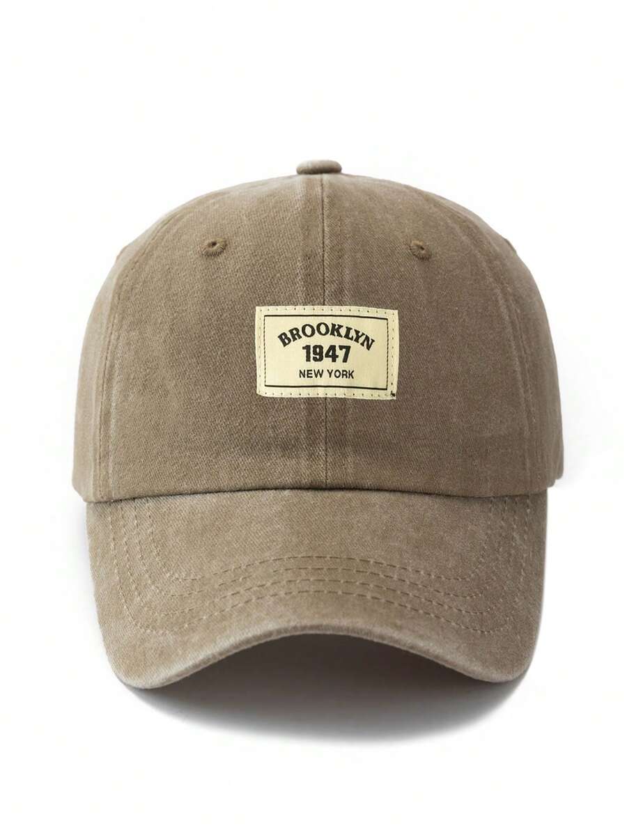 Männer Baseball Cap Mit Buchstaben Patch Dekor