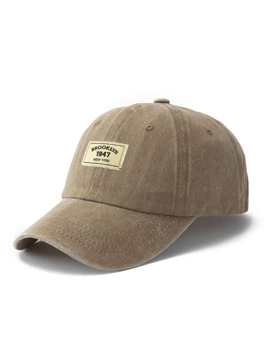 Männer Baseball Cap Mit Buchstaben Patch Dekor
