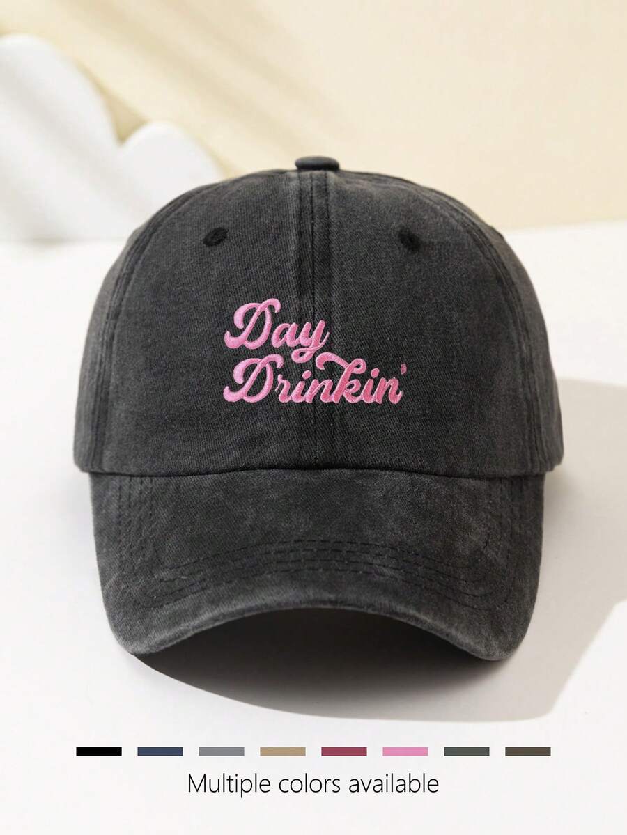 1 Stück Damen Baseballkappe mit Kokospalmen Stickerei, gesichtsformend, verstellbare Größe, locker sitzend, modisch & vielseitig für tägliche Fahrten, Strand, Outdoor-Sport, Wandern, Sommer, Hut