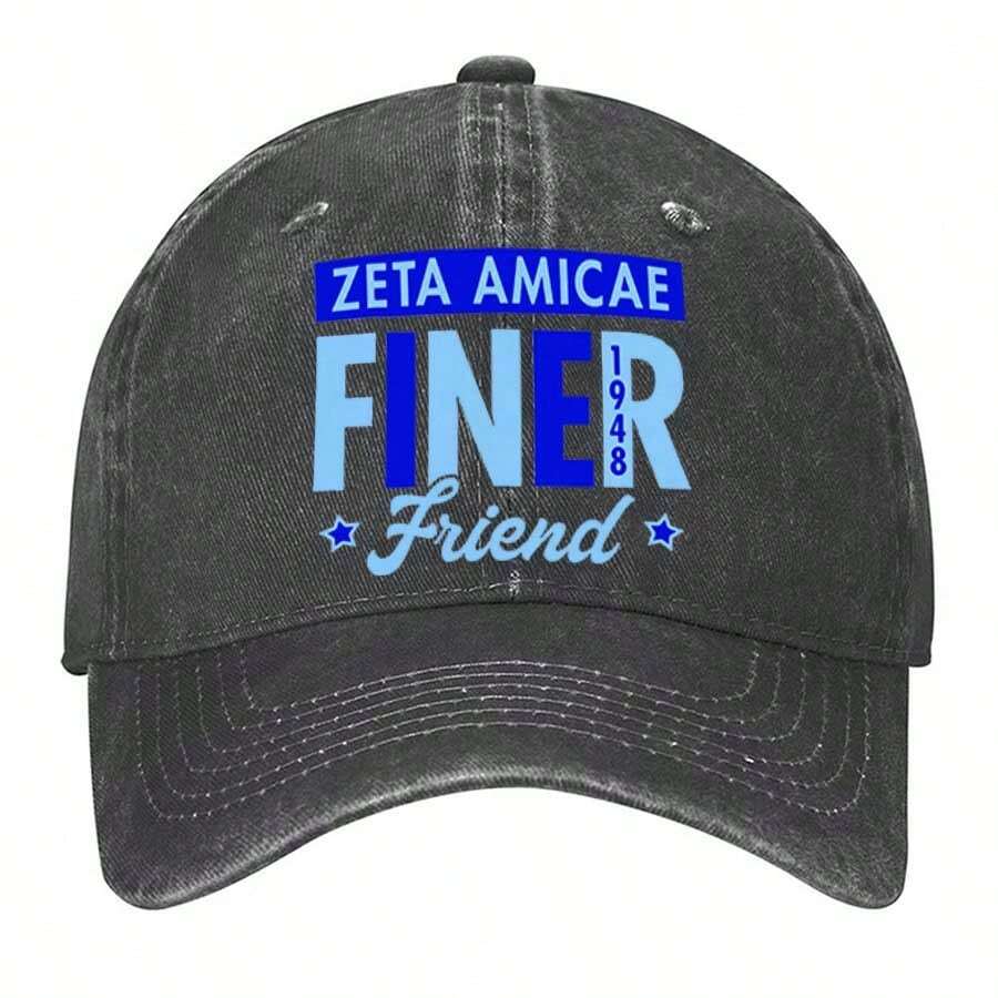 Zeta Amicae Finer Friend Washed Baseball Hats