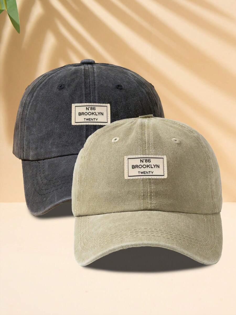 Männer Baseball Cap Mit Buchstaben Patch Dekor