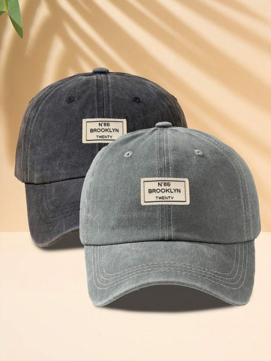 Männer Baseball Cap Mit Buchstaben Patch Dekor