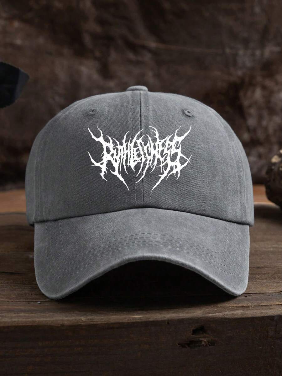 MAKEFGE 1 Stück Unisex Lässig Mode CALIFORNIA bestickte, verwaschene UV-Schutz verstellbare weiche Baseballkappe für den Outdoor-Gebrauch, passend für tägliches Outfit und Halloween