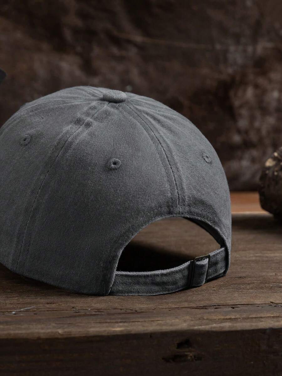 MAKEFGE 1 Stück Unisex Lässig Mode CALIFORNIA bestickte, verwaschene UV-Schutz verstellbare weiche Baseballkappe für den Outdoor-Gebrauch, passend für tägliches Outfit und Halloween
