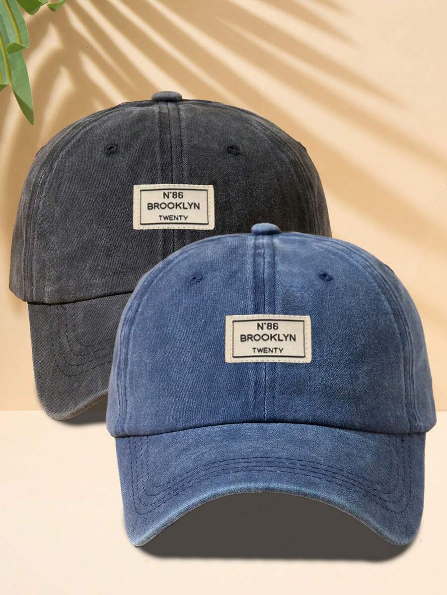 Männer Baseball Cap Mit Buchstaben Patch Dekor