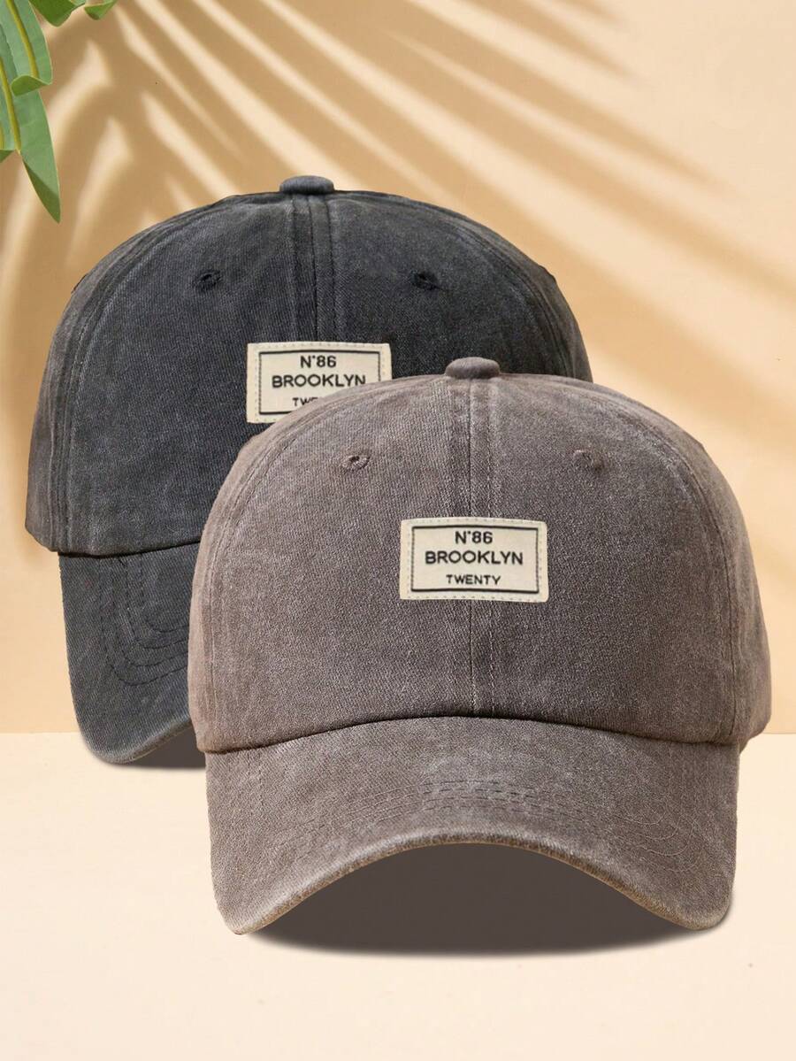 Männer Baseball Cap Mit Buchstaben Patch Dekor