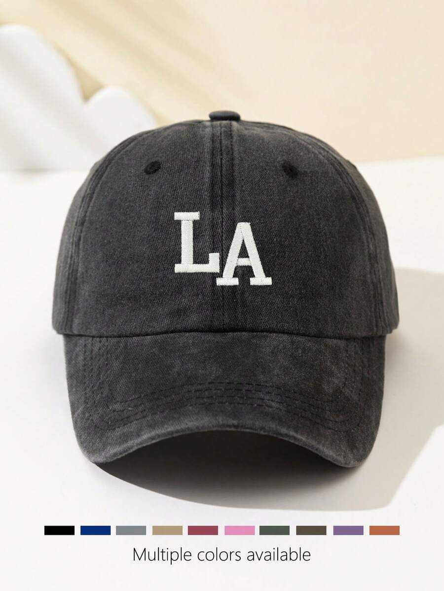 1 Stück Damen Überlappende NY Buchstaben bestickte weiche Baseball Kappe, modisch & personalisiert, verstellbare Passform, geeignet für Outdoor-Sport, Reisen, Camping, Treffen, Urlaub