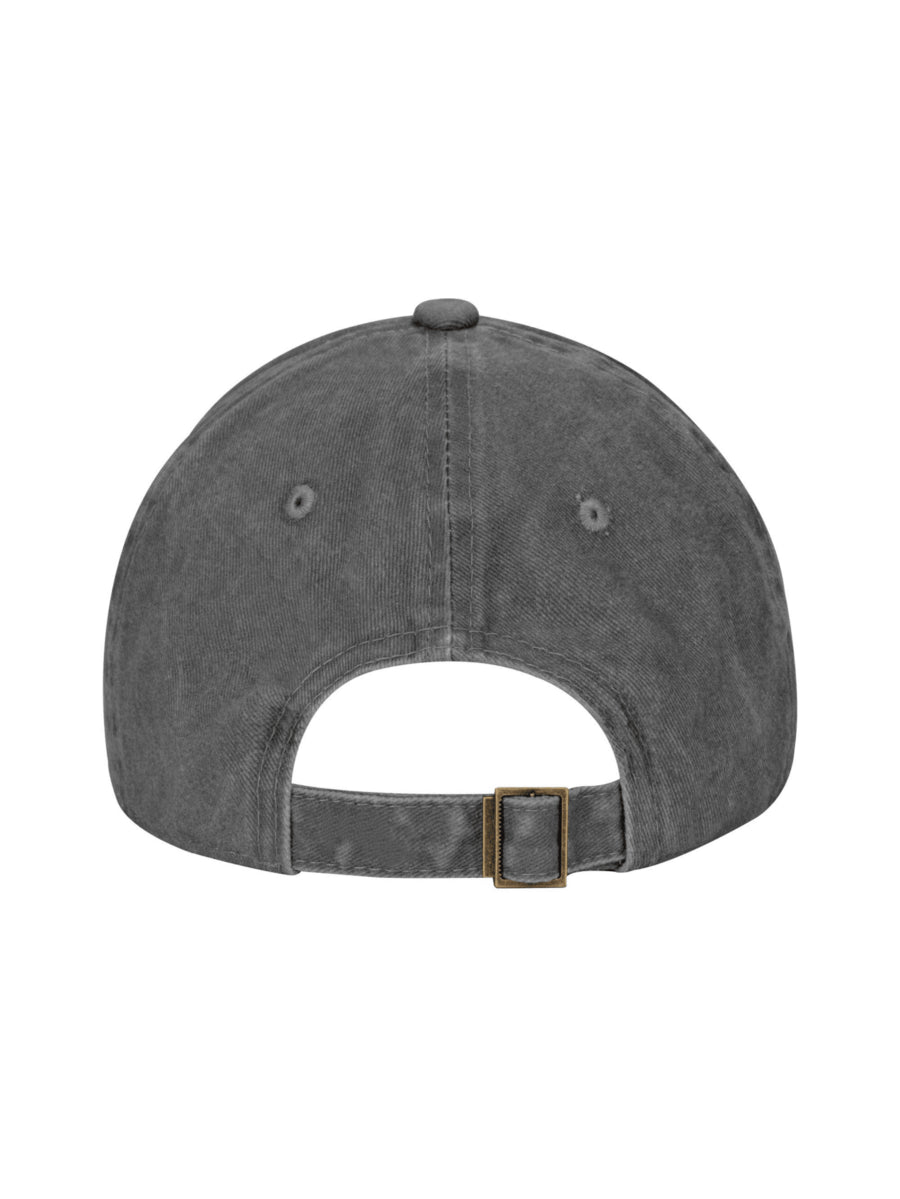 Washed Denim Baseball Cap For Men And Women Fashionable Sporty Casual Hat With Team Logo Design Mets Embroidered Script Logo In Blue And Orange Colorful Classic Baseball Team Style Perfect For Outdoor Activities Sports Events Daily Wear Adjustable Fit Com