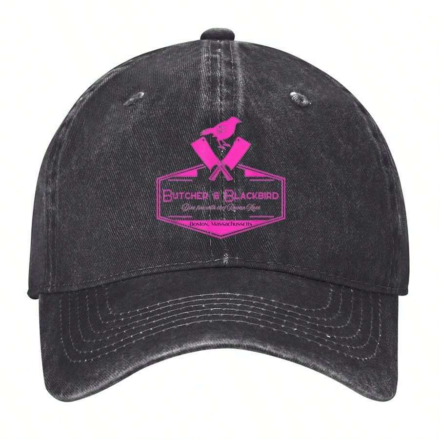 Butcher And Blackbird Logo Vintage Washed Baseball Cap