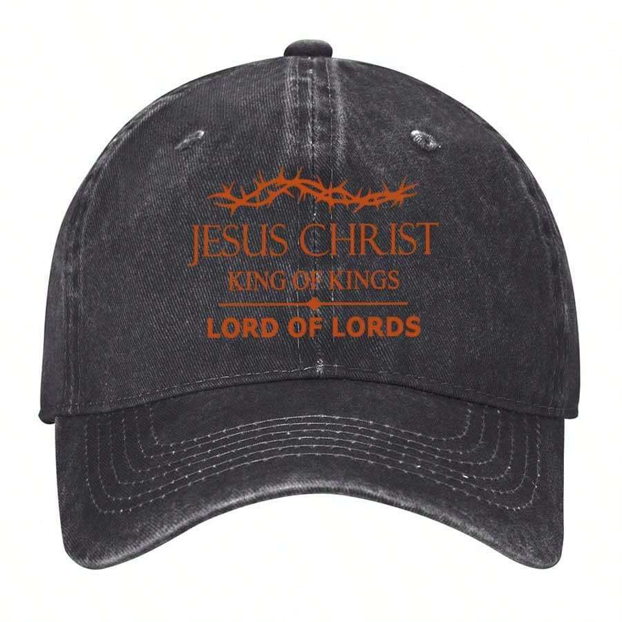 Jesus Christ King Of Kings, Lord Of Lords Vintage Washed Baseball Cap