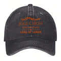 Jesus Christ King Of Kings, Lord Of Lords Vintage Washed Baseball Cap