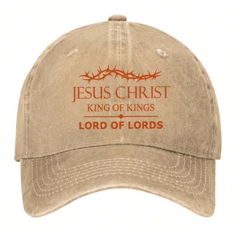 Jesus Christ King Of Kings, Lord Of Lords Vintage Washed Baseball Cap