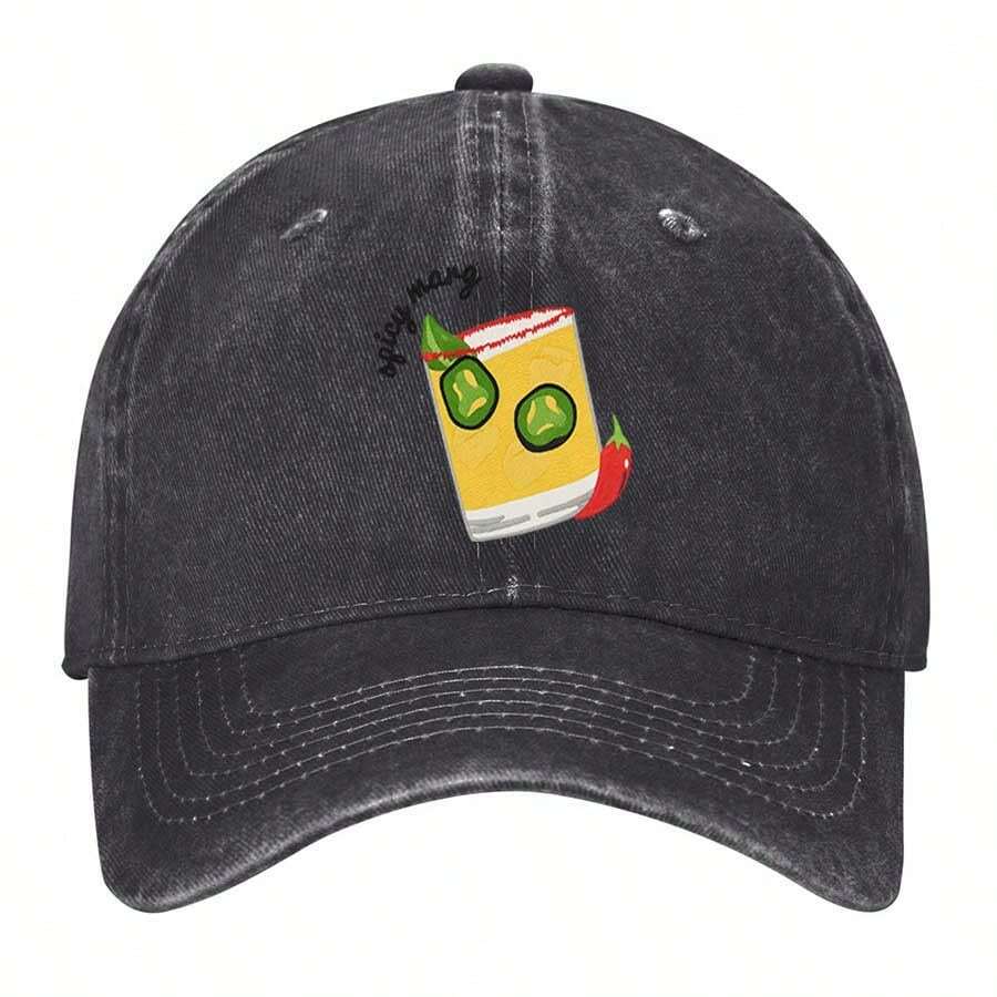 Spicy Margarita With Jalape Os And Chili Pepper Vintage Washed Baseball Cap