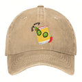 Spicy Margarita With Jalape Os And Chili Pepper Vintage Washed Baseball Cap