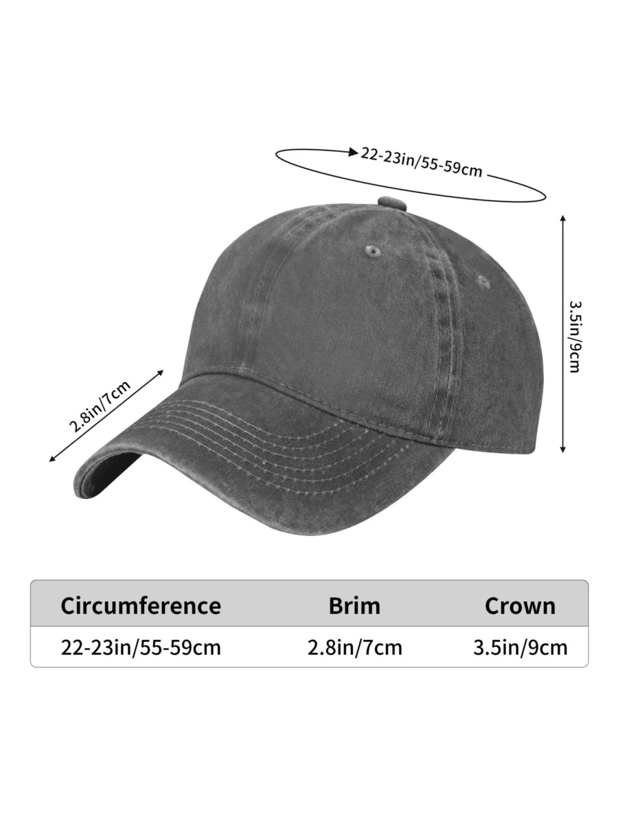 Washed Denim Baseball Cap For Men And Women Fashionable Sporty Hat With Team Logo Design Mets Script Embroidered Front Print In Blue And Orange Colorful Detailing Perfect For Casual Outings Outdoor Activities And Sports Events Adjustable Fit For Comfort A