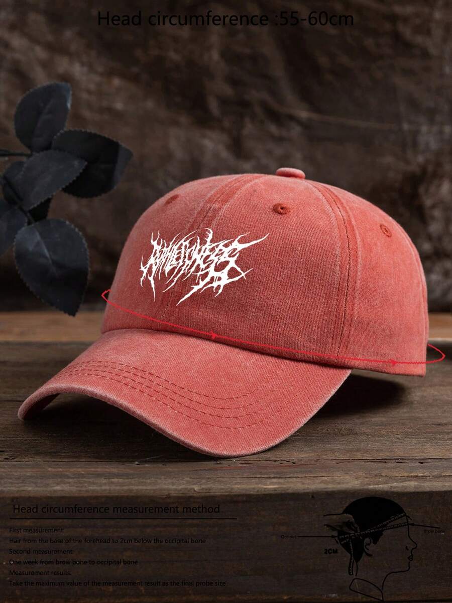 MAKEFGE 1 Stück Unisex Lässig Mode CALIFORNIA bestickte, verwaschene UV-Schutz verstellbare weiche Baseballkappe für den Outdoor-Gebrauch, passend für tägliches Outfit und Halloween