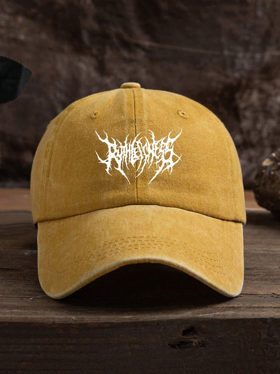MAKEFGE 1 Stück Unisex Lässig Mode CALIFORNIA bestickte, verwaschene UV-Schutz verstellbare weiche Baseballkappe für den Outdoor-Gebrauch, passend für tägliches Outfit und Halloween