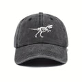 Urban Style Dinosaur Skeleton Printed Baseball Cap - Adjustable Size, Sun Protection, Unisex Stylish Casual Cap