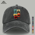 1pc 1pcs Vintage Tractor Print Baseball Cap - Adjustable Unisex & Suitable for Outdoor Sports, Fishing, Beach Vacations - Lightweight Breathable Retro Tractor Hat for Men & Women, Ideal, Easter, Daily Wear