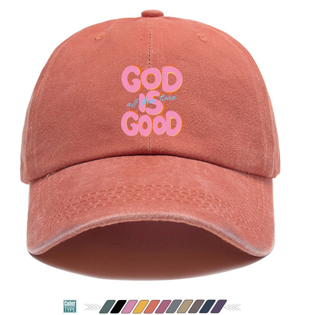 1pc "GOOD IS GOOD" English Phrase Art Print Baseball Cap, Trendy Fashion Letter Design Duckbill Hat, Unisex Adjustable Sun Hat, Street Casual Versatile Sun Cap, Suitable for Daily Outings, Travel Vacation, Outdoor Sports, Friends Gathering