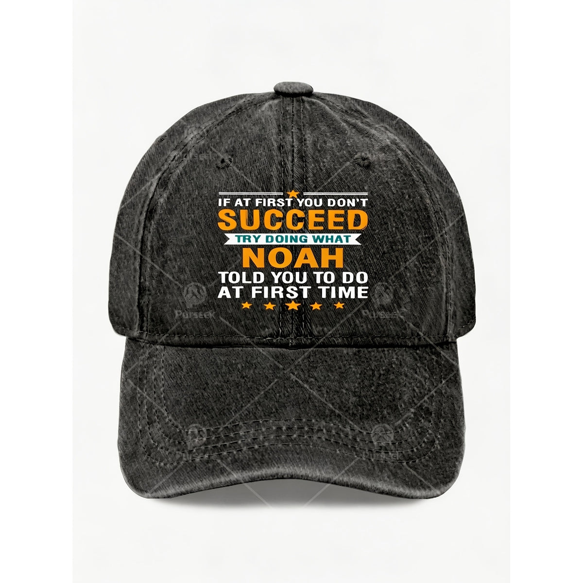 Motivational Noah Quote Vintage Black Hat for Men And Women Inspiring Casual Street Style Gift