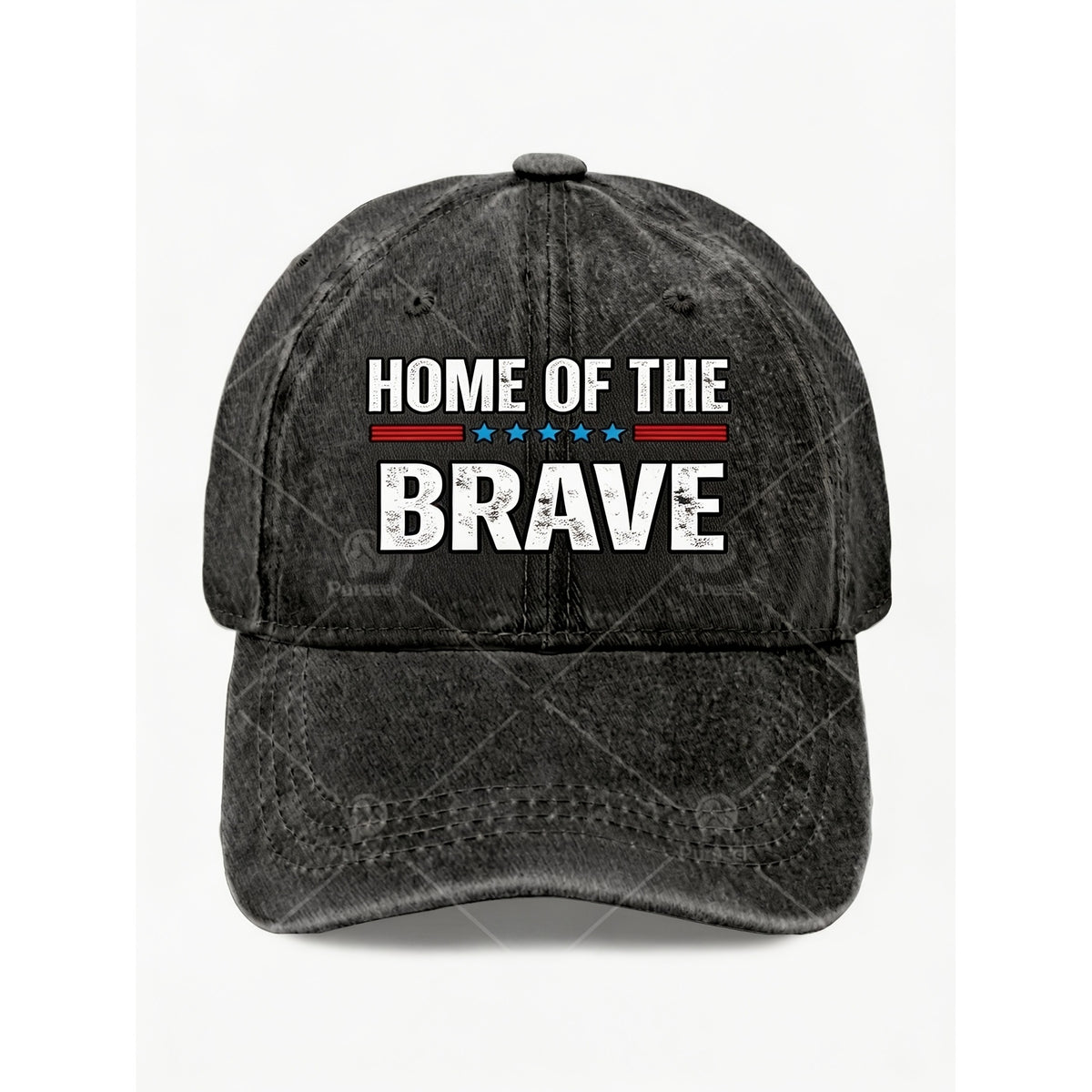 Home of The Brave Vintage Baseball Cap for Men & Women - Adjustable Pull String Hat with Iconic Print, Machine Washable Retro Casual Cap Suitable for Streetwear, Gifts, Casual Attire