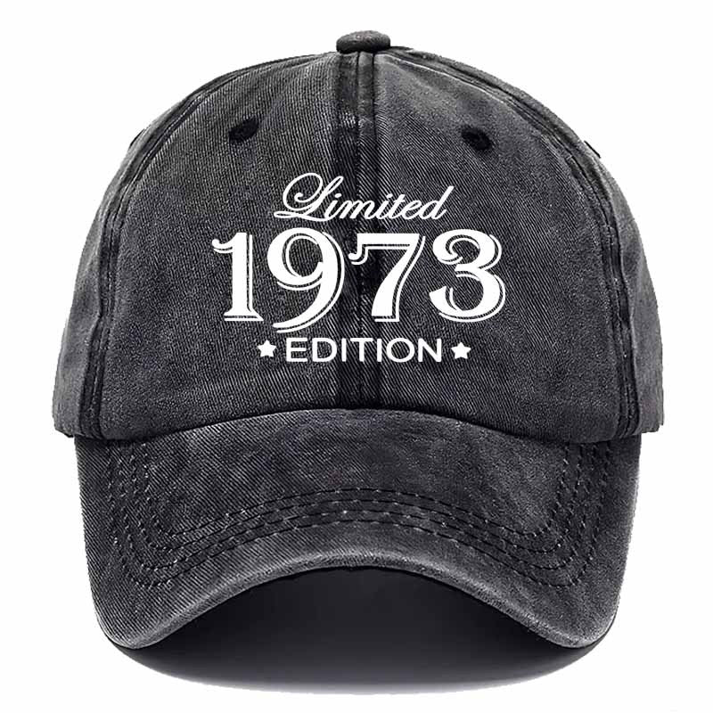1973 Limited Edition Vintage Baseball Cap - Retro with Original 1973, Textile Fabric for Back to, Graduation & Teacher Events - Nostalgic Collectible for 70 Themed Outfits