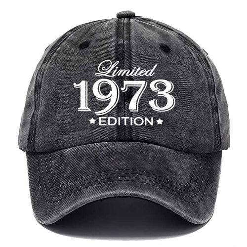 1973 Limited Edition Vintage Baseball Cap - Retro with Original 1973, Textile Fabric for Back to, Graduation & Teacher Events - Nostalgic Collectible for 70 Themed Outfits