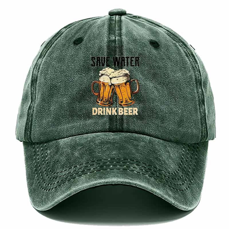 Retro Baseball Cap with Playful Beer Design, Perfect for Outdoor Adventures, Ideal Father's Day Gift