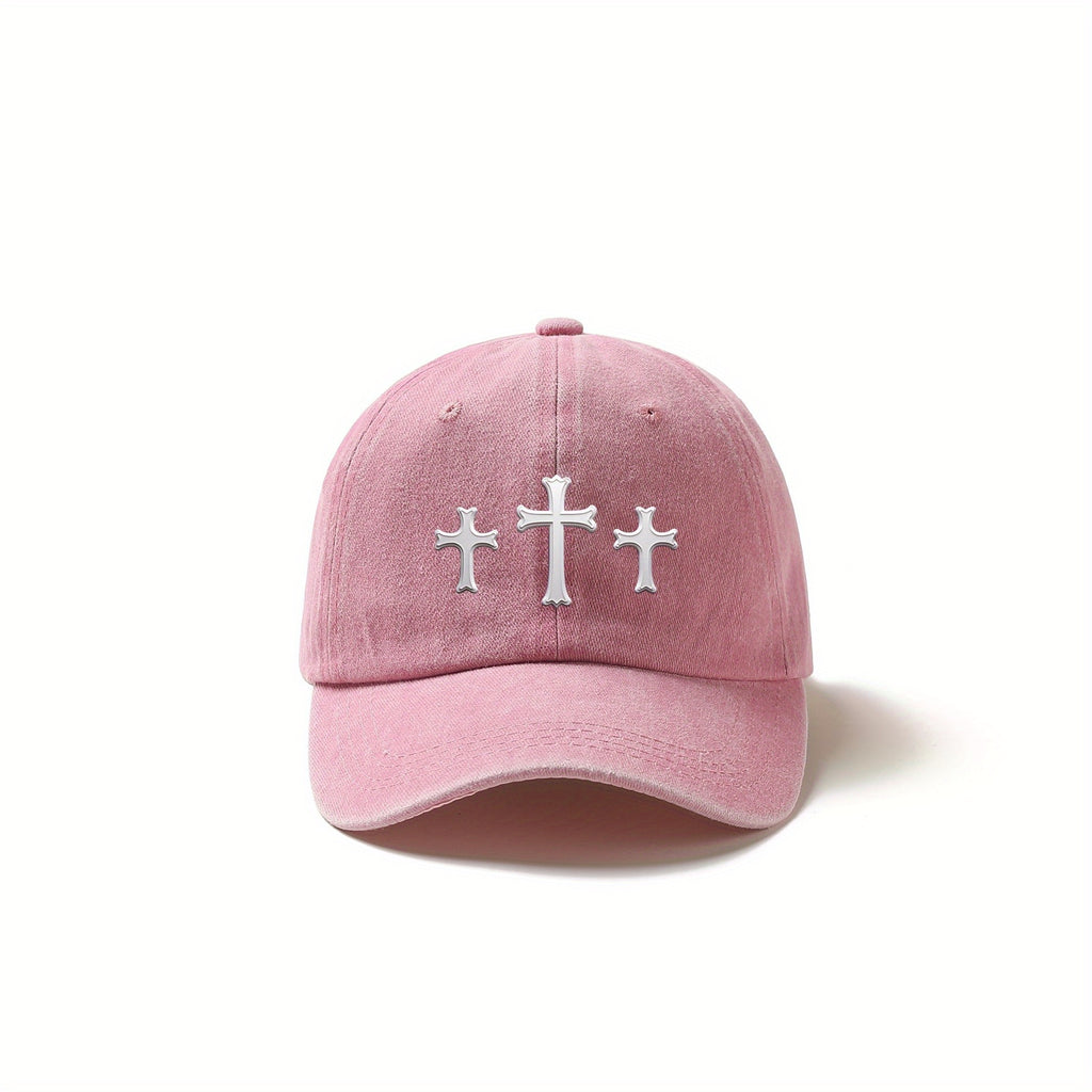 One Printed Baseball Cap with a Washed Look, Suitable for Outdoor Sports, and a Perfect Gift for Family