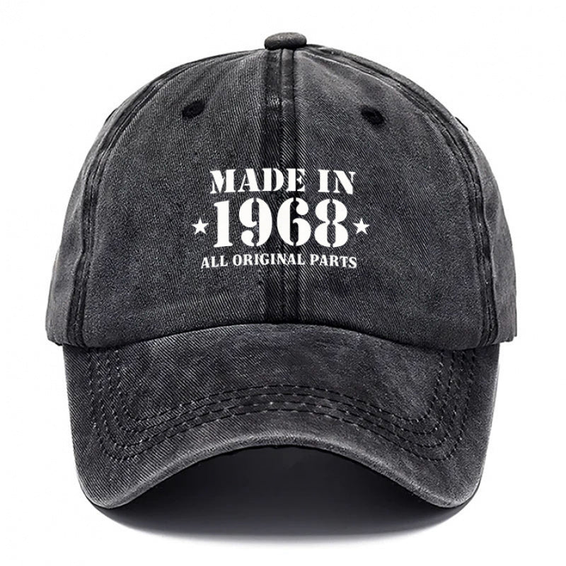 1968 Style Hat, Men'S Hat, Women'S Hat, Outdoor Casual Washable Baseball Cap, Adjustable Breathable DAD Hat, Suitable for Outdoor Activities And Parties, Personal Use Or As a Birthday Gift