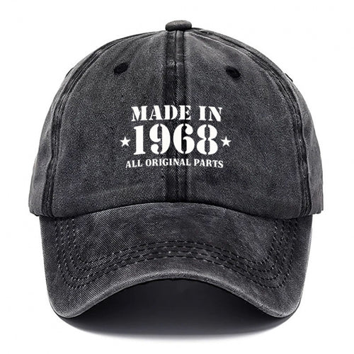 1968 Style Hat, Men'S Hat, Women'S Hat, Outdoor Casual Washable Baseball Cap, Adjustable Breathable DAD Hat, Suitable for Outdoor Activities And Parties, Personal Use Or As a Birthday Gift