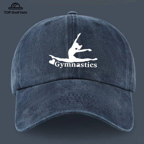 1pc "Gymnastics" Printed Baseball Cap with Gymnastics Pattern Design, Lightweight, Comfortable, and Breathable. Adjustable Size, Perfect Valentine's Day Gift for Partners. Casual Wear Accessory for Men and Women, Ideal for Outdoor Activities. Sun Hat
