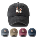 Unisex Fashionable And Versatile Printed Cartoon White Stork Baseball Cap, Classic Vintage Washed Outdoor Lightweight Curved-Brim Hat, Trucker Baseball Cap, Suitable for Outdoor Vacations, Travel, Camping, And Other Casual Occasions, Holiday Party