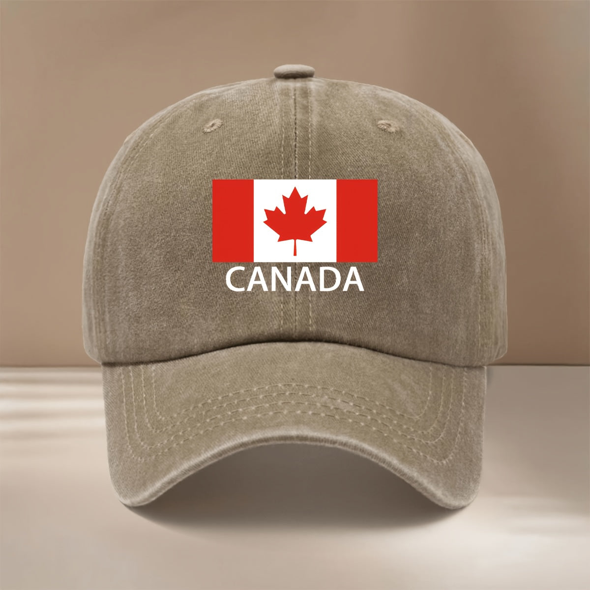 A Baseball Cap Featuring a Canada Pattern, Perfect for Vacations, Gatherings, And Camping. This Hip-Hop Style Hat Is Easy Yet Textured, with a Comfortable And Lightweight Design. It Has a Six-Panel Structure Suitable for Both Men And Women