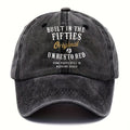 A Vintage-Style Printed Distressed Dad Hat, a Unisex Baseball Cap, a Moisture-Wicking Baseball Cap