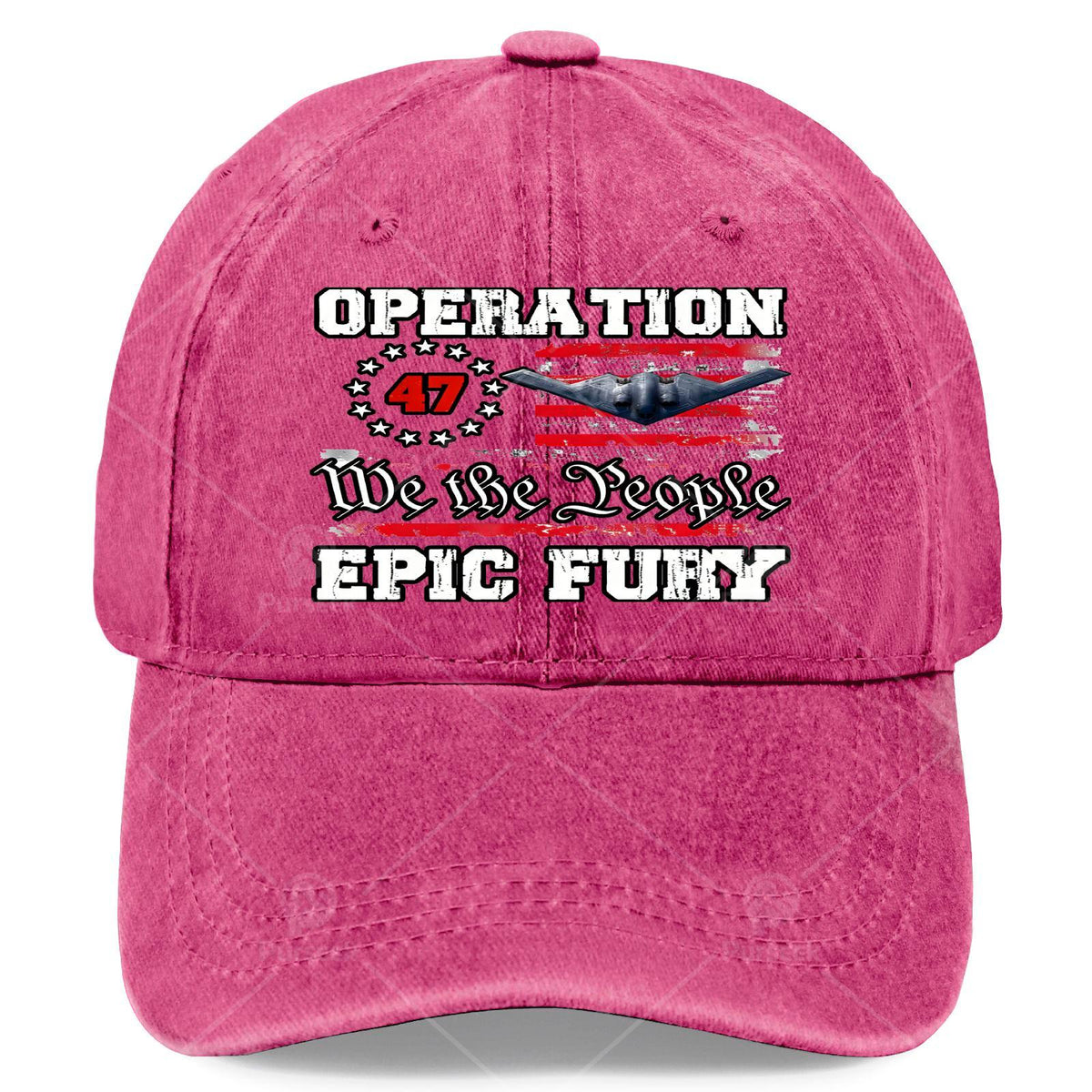 Vintage Washed Distressed Baseball Cap - Subtle All-Over Iconic Print, Lightweight And Suitable for Christmas, Gaming, National Day, And Everyday Wear, with an Iconic Rounded Crown Design