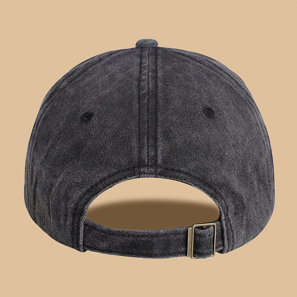 1pc Creative Smiling Face Half Skull Print Baseball Cap, Urban Casual Headwear, Individual All-Match Casual Clothing Accessory, Men And Women Outdoor Universal Dad Hat, Adjustable Size, Breathable Comfortable Vintage Black Papa Trucker Hat
