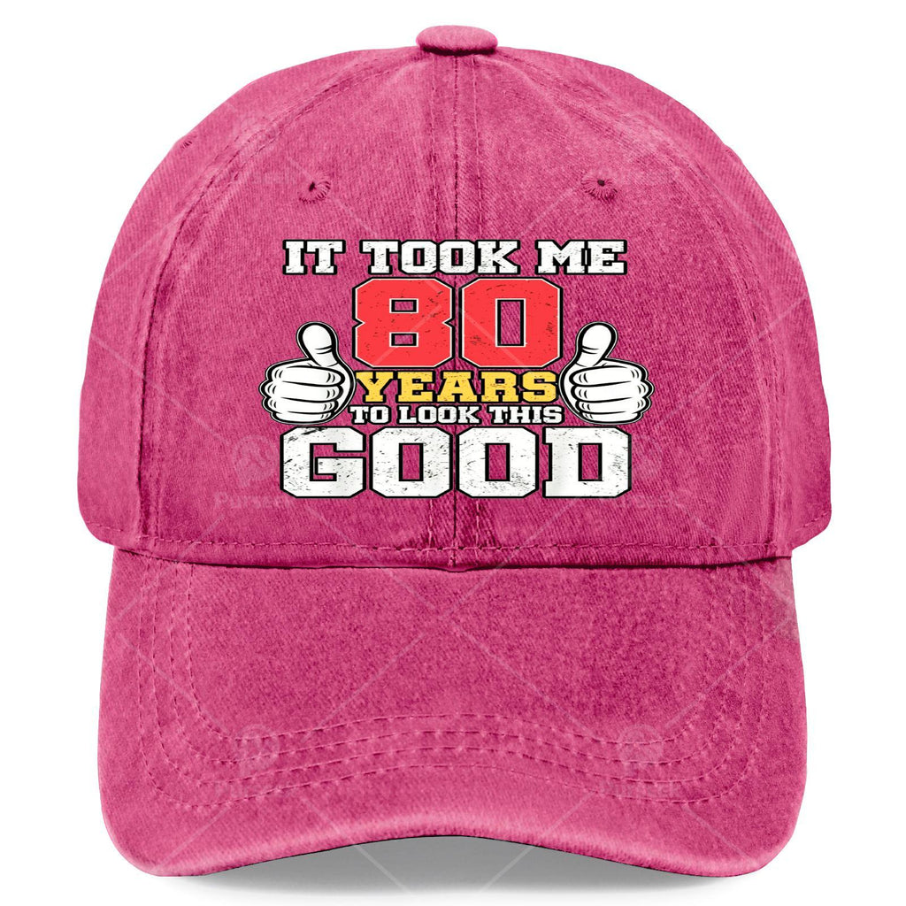 I Spent 80 Years Achieving This Look - Humorous Unisex Baseball for 80Th Birthday