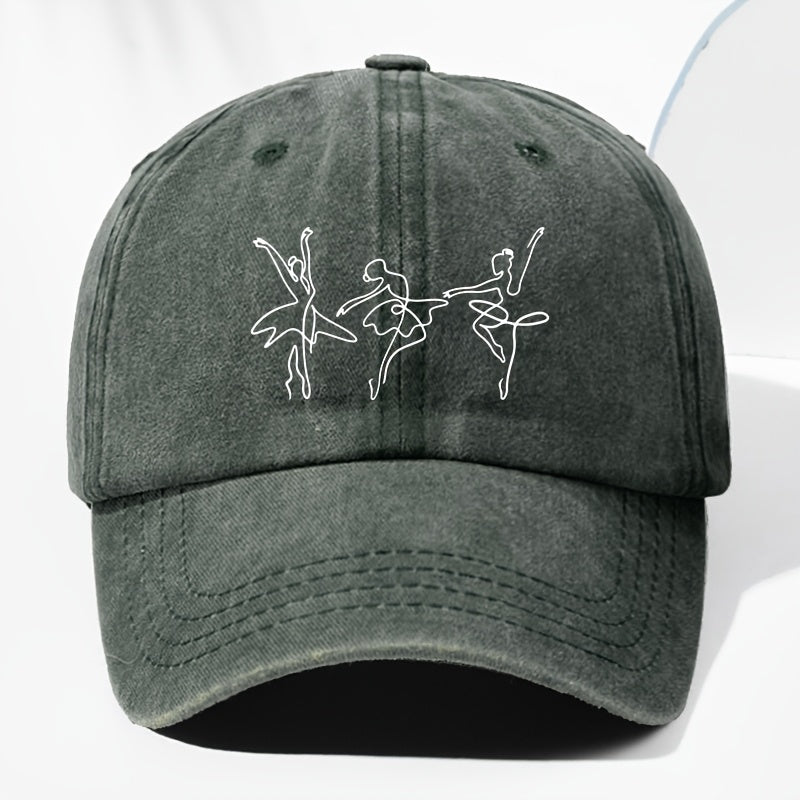 Unisex Printed Washed Vintage Baseball Cap Fashion Men Women Sun Hat Adjustable Size Trucker Cap Suitable for All Seasons Daily Wear