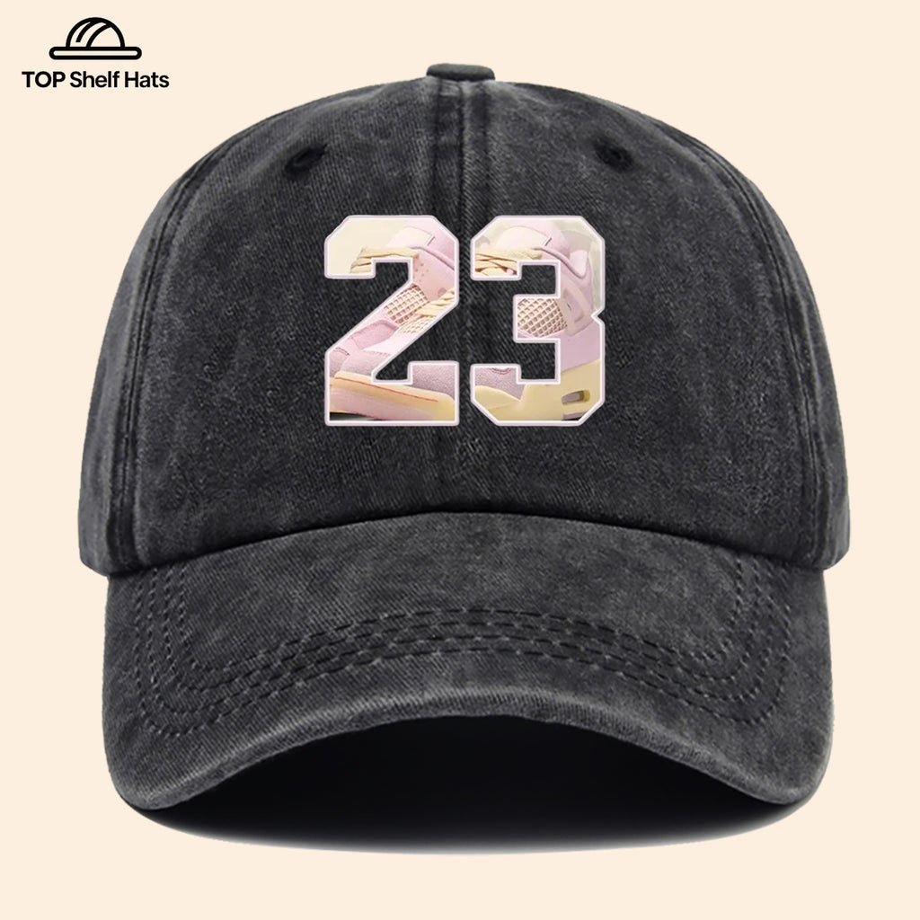 1pc Sports Element Digital "23" Design Printed Baseball Cap, Trendy Street Style Dad Hat, Fashionable Individual All-Match Baseball Cap, Adjustable Size, Hipster Trendy Hat, Street Skate Cap, Suitable for Daily Outings, Trendy Gatherings