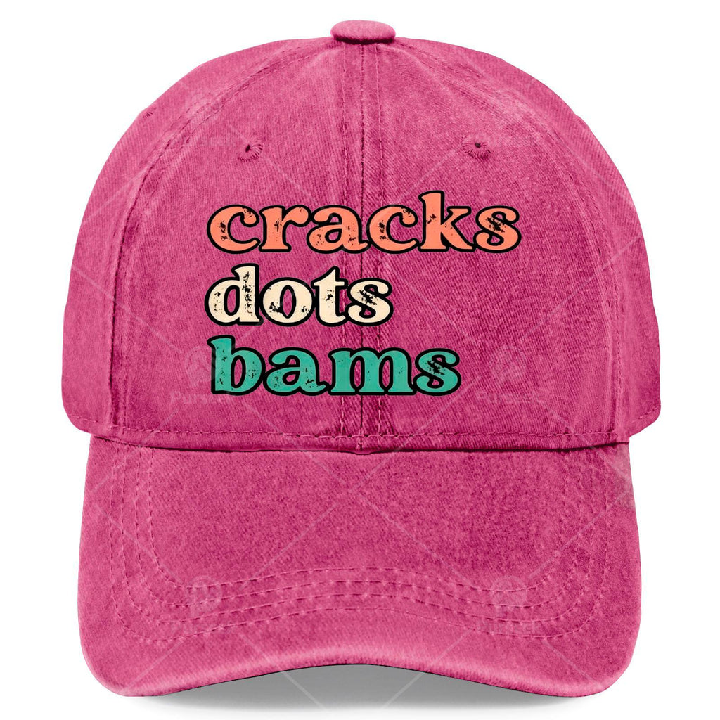 Cracks Dots Bams Mahjong Tile  Distressed Mahjong Play Baseball Hat
