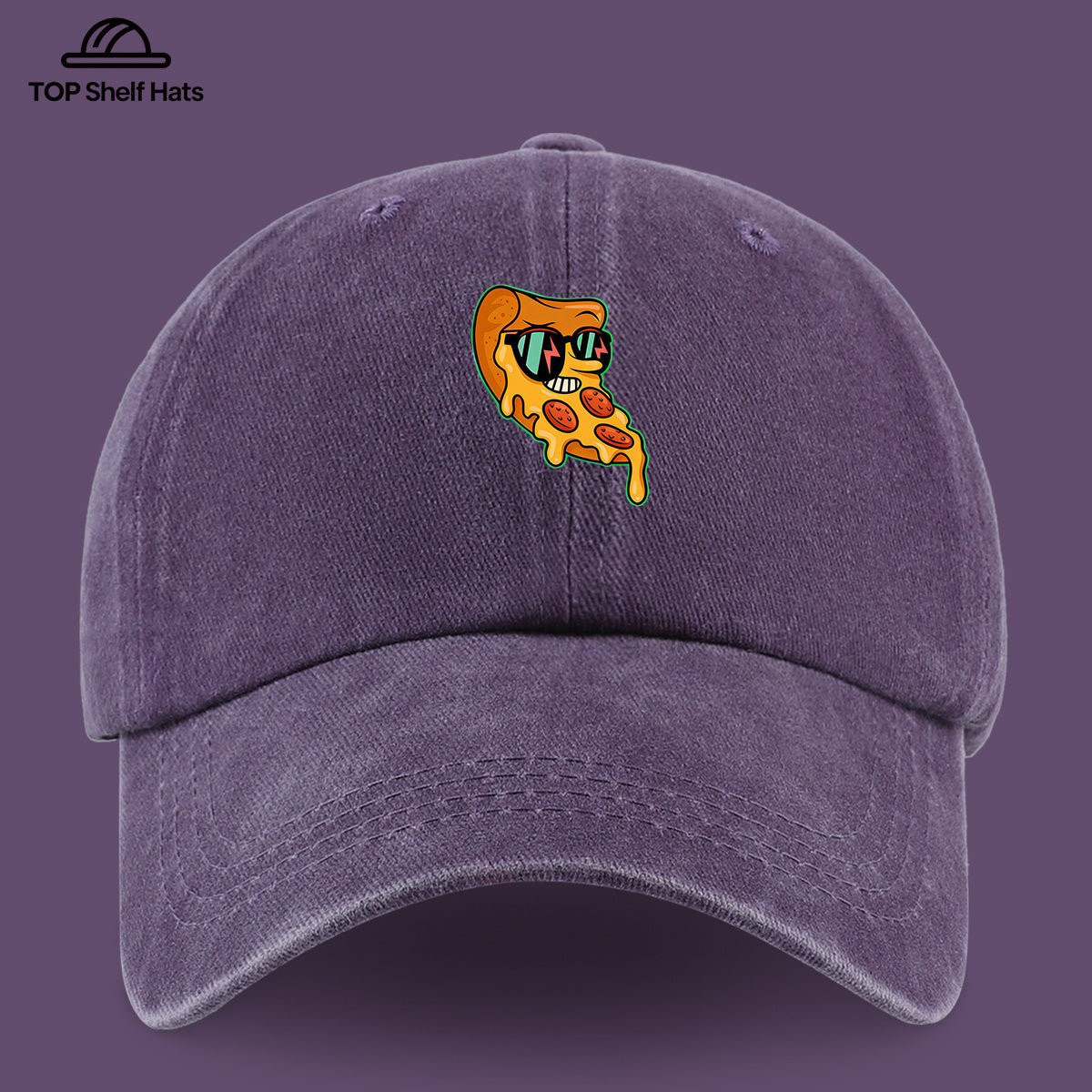 1pc Funny Pizza Slice Print Baseball Cap - Adjustable Vintage PAPA Trucker Dad Hat Suitable for &, Lightweight Breathable for Outdoor, Beach, Skateboarding, Casual Wear - Pizza-Themed, Parties, Daily Fashion Accessory