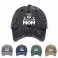 Trendy Baseball Cap with White Lettering And Paw Prints-A Must-Have for Pet Lovers' Casual Attire.